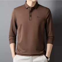 Camisa Polo em Seda Gelo