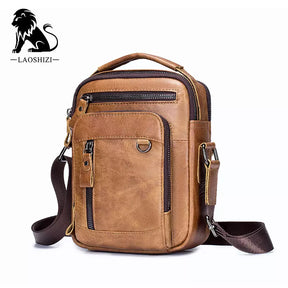 Bolsa de Ombro Masculina em Couro