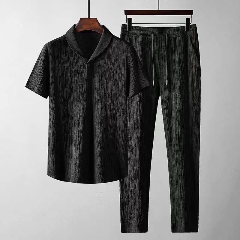 Conjunto de Verão Masculino em Linho