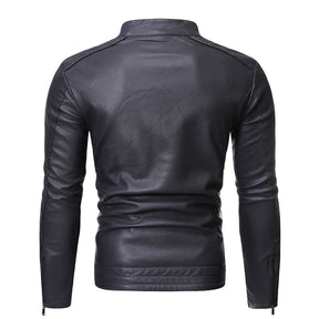 Jaqueta De Couro Masculina Slim Elegancy - Ziomen