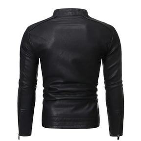 Jaqueta De Couro Masculina Slim Elegancy - Ziomen