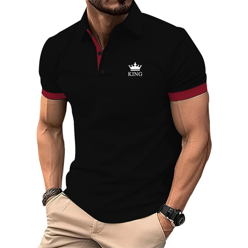 Camisa Esportiva Masculina Slim Fit Gola Polo