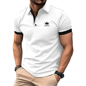 Camisa Esportiva Masculina Slim Fit Gola Polo