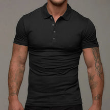 Camisa Gola Polo Slim Fit com Botões Esportiva