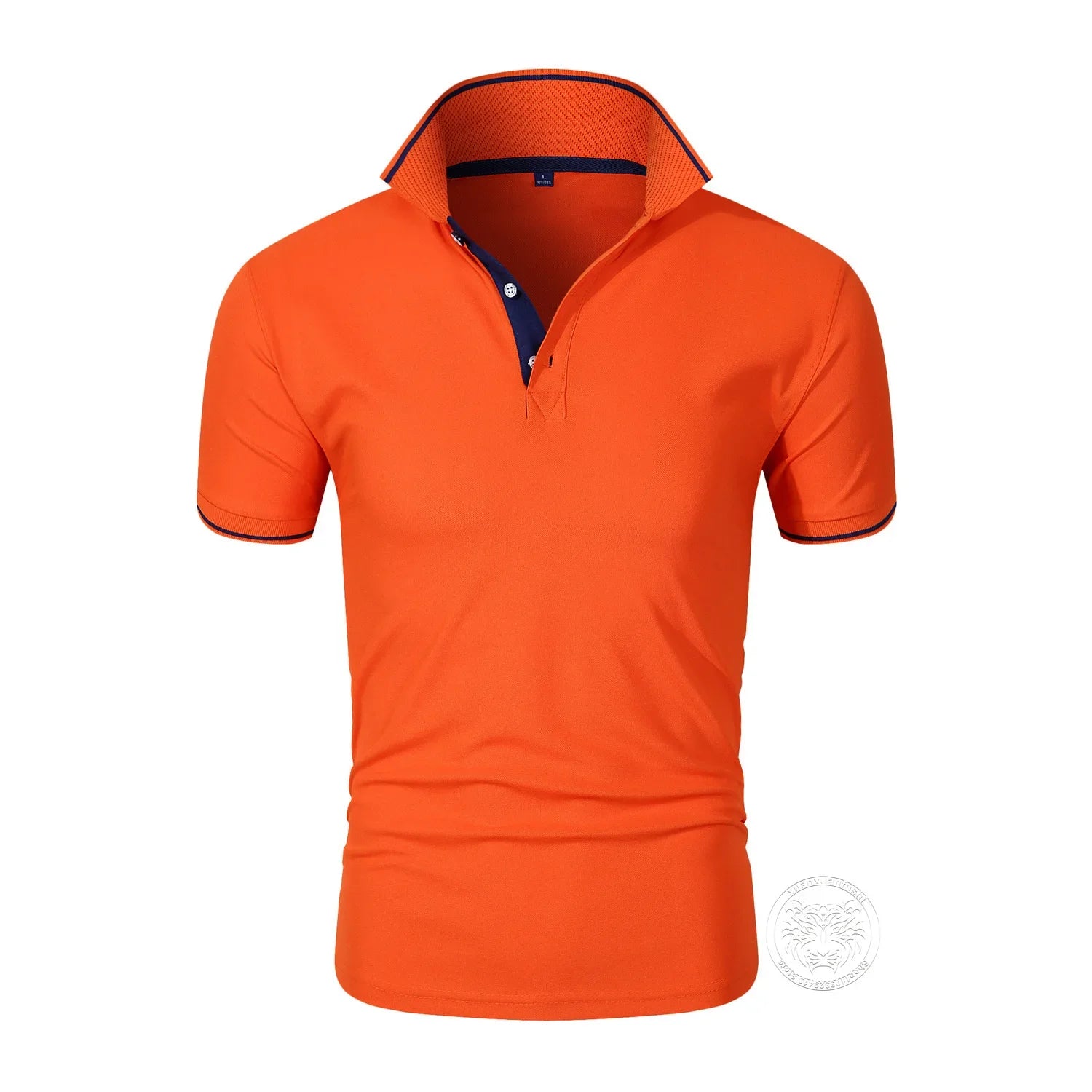 Camisa Masculina Esportiva Gola Polo Manga Curta Respirável