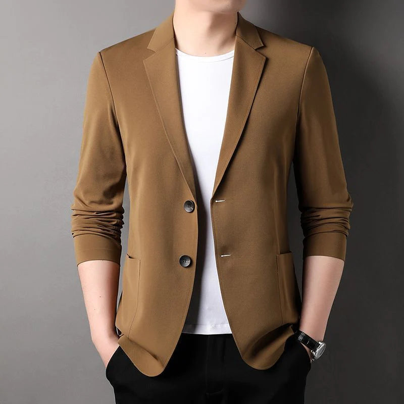 Blazer Casual Elysium em Seda Gelo