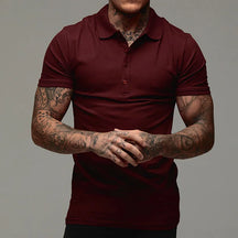 Camisa Gola Polo Slim Fit com Botões Esportiva