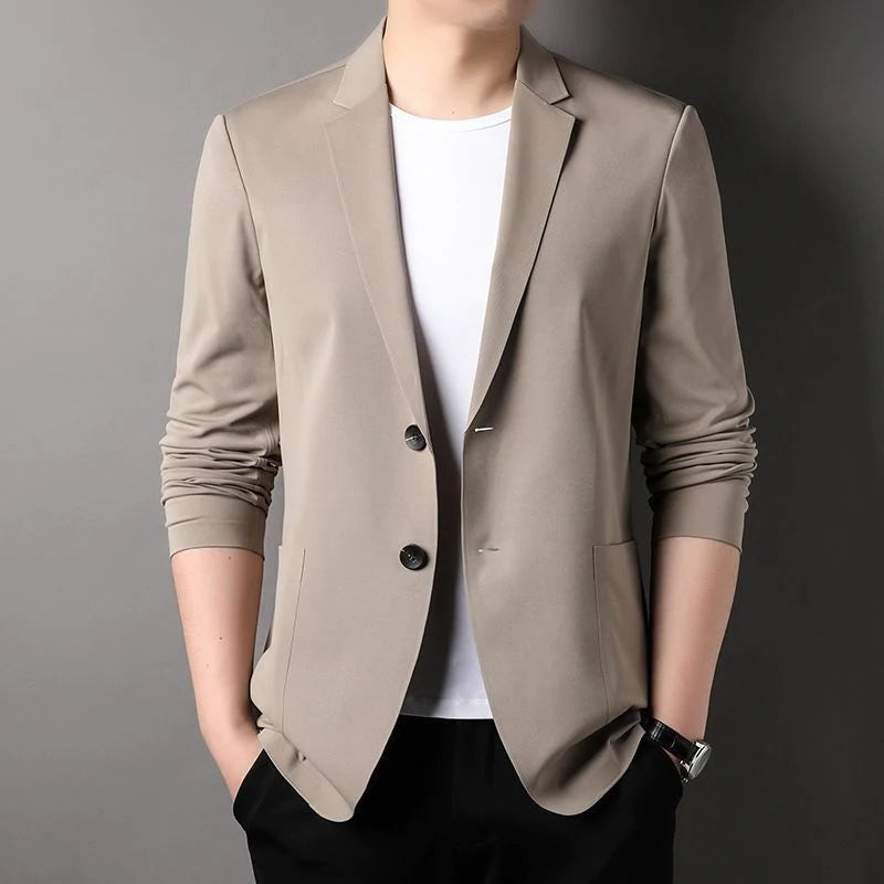 Blazer Casual Elysium em Seda Gelo