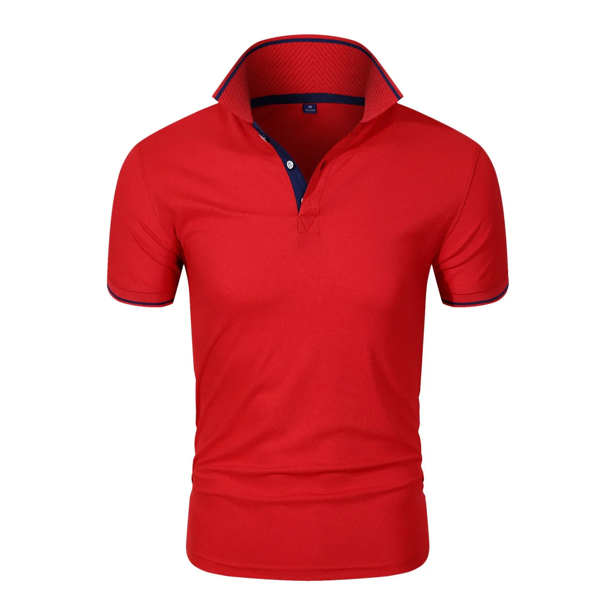 Camisa Masculina Esportiva Gola Polo Manga Curta Respirável