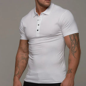 Camisa Gola Polo Slim Fit com Botões Esportiva