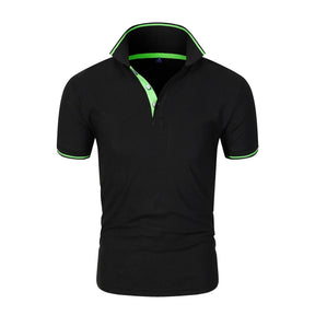 Camisa Masculina Esportiva Gola Polo Manga Curta Respirável