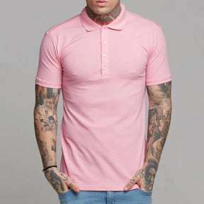 Camisa Gola Polo Slim Fit com Botões Esportiva