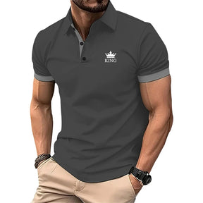 Camisa Esportiva Masculina Slim Fit Gola Polo