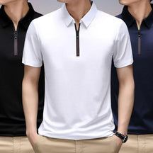 (Promoção Compre 2, Leve 3) Camisa Polo Martin em Seda Gelo