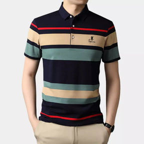 Camisa Polo Listrada Funyaa - Azul Marinho