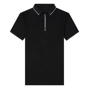 Camisa Polo Zíper Martin - Preta