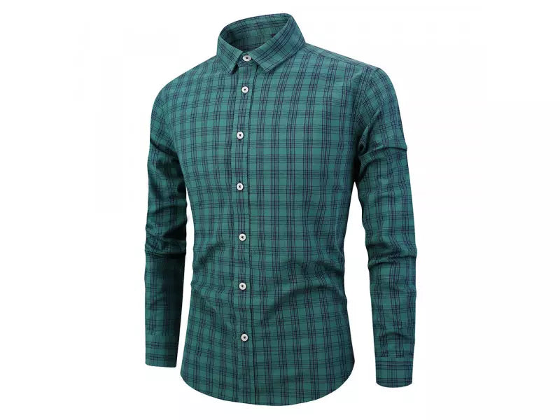 Camisa Social Xadrez Vintage - Verde