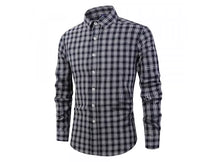 Camisa Social Xadrez Vintage - preto