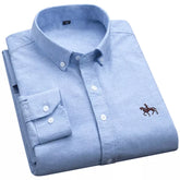 Camisa De Algodão Horsefit - Azul