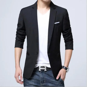 Blazer Masculino Liso - Preto