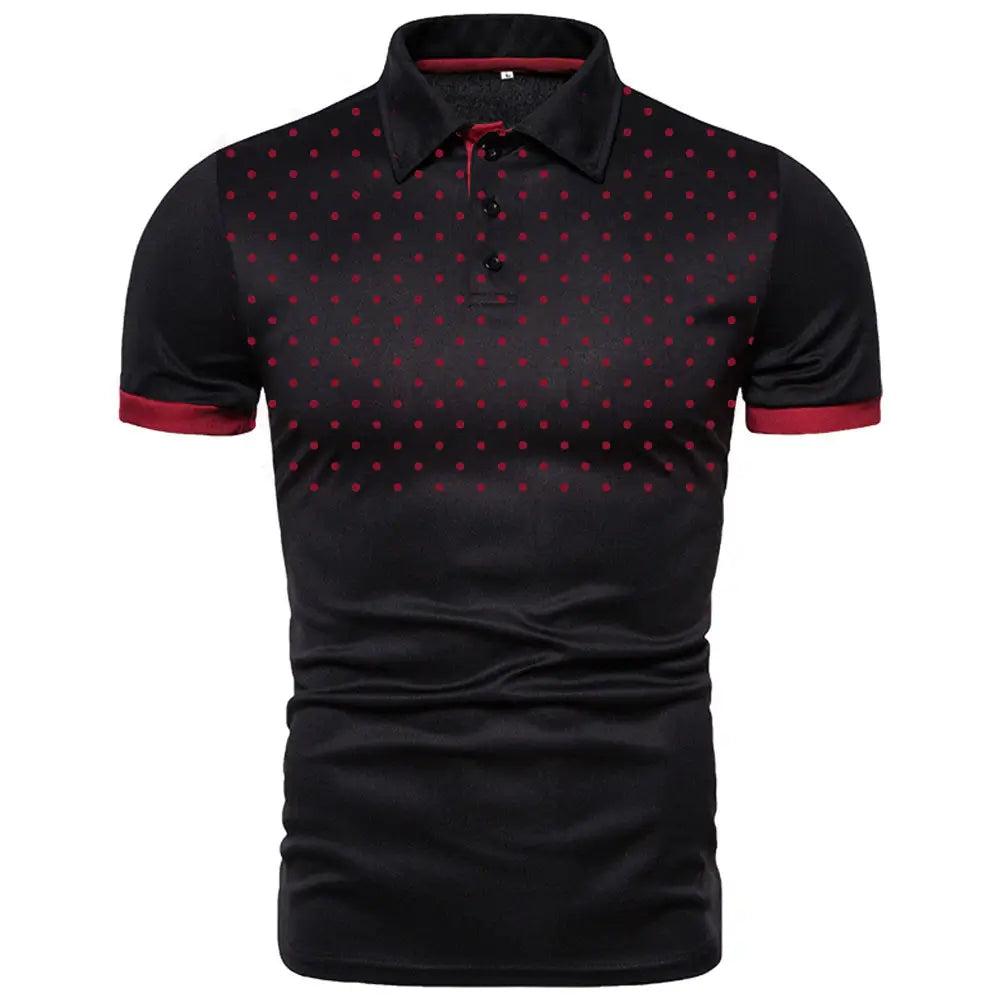 Camisa Polo Casual Bubbles - Preta