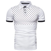 Camisa Polo Casual Bubbles - Branca