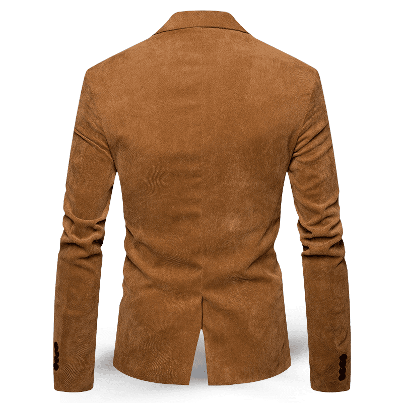 Blazer Masculino Design Camurça Elegante - Cáqui