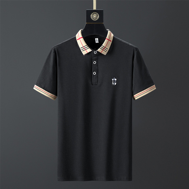 Camisa Polo Casual 100% Algodão Respirável - Preta